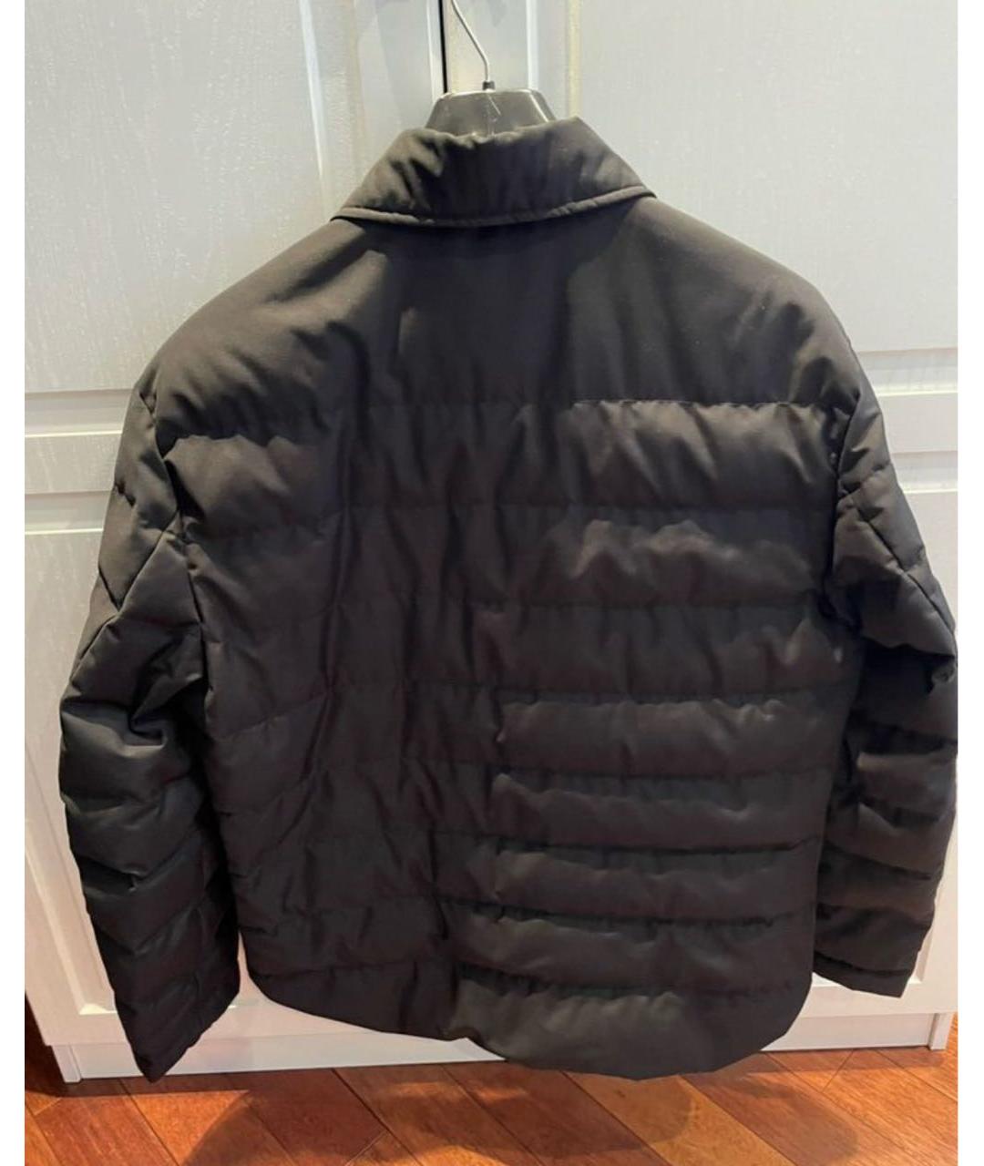 DOLCE&GABBANA Черный полиэстеровый пуховик, фото 2