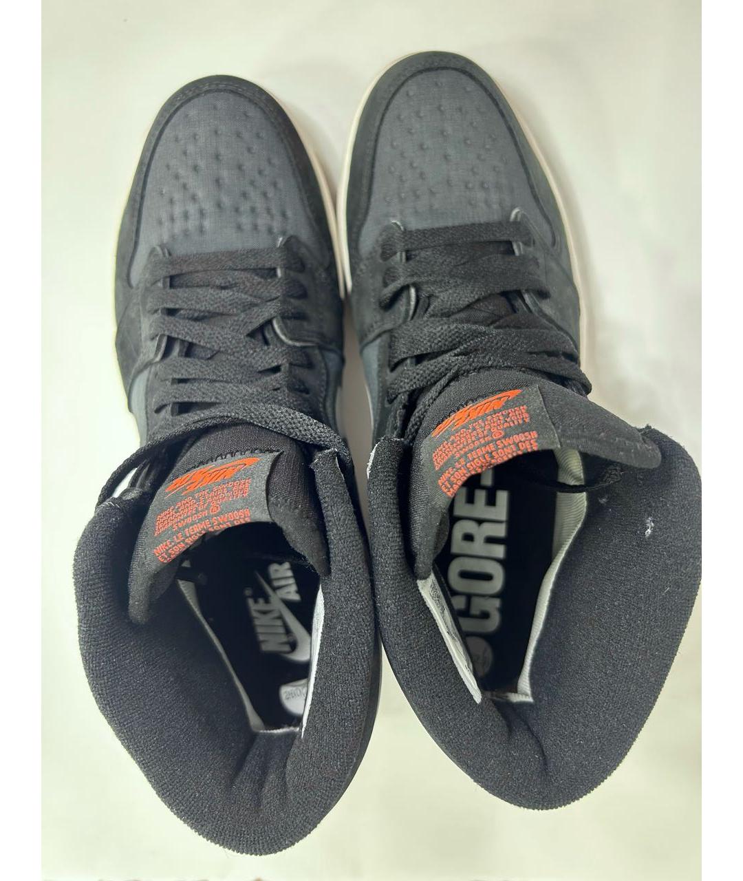 NIKE Черные замшевые высокие кроссовки / кеды, фото 3