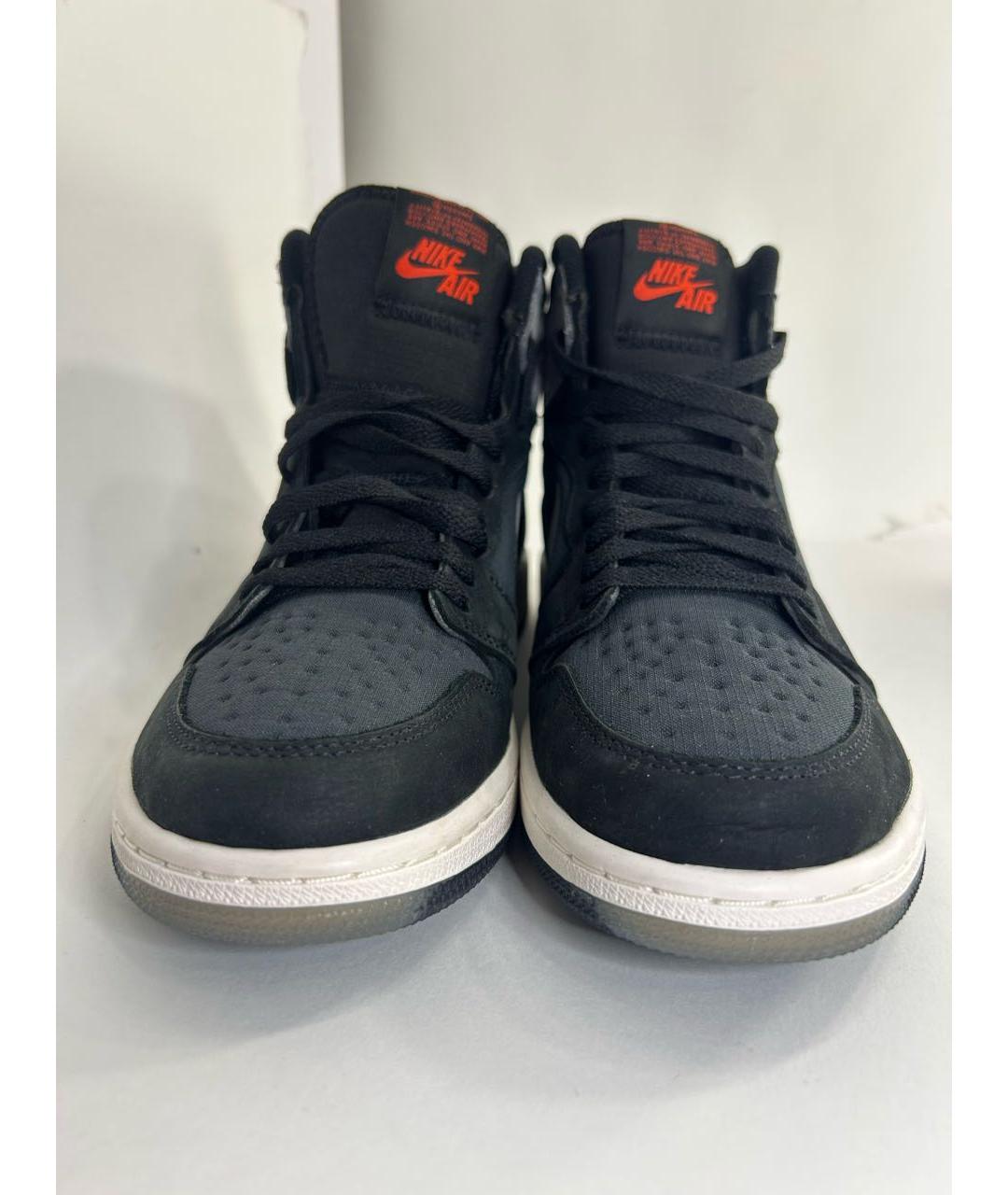 NIKE Черные замшевые высокие кроссовки / кеды, фото 2