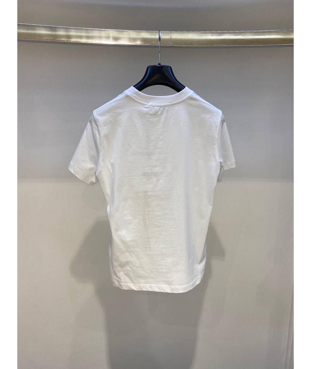 MSGM Белая хлопковая футболка, фото 3