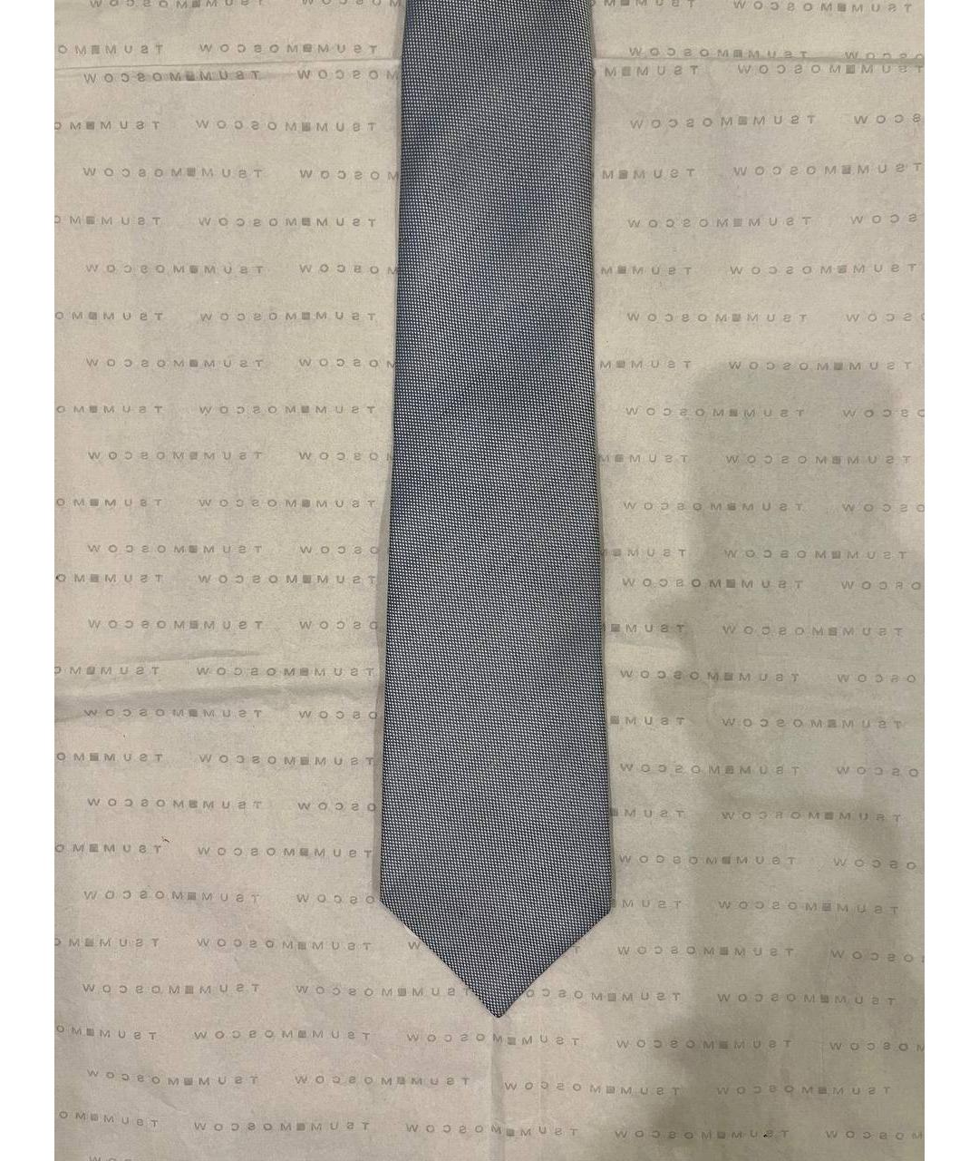 TOM FORD Голубой шелковый галстук, фото 10