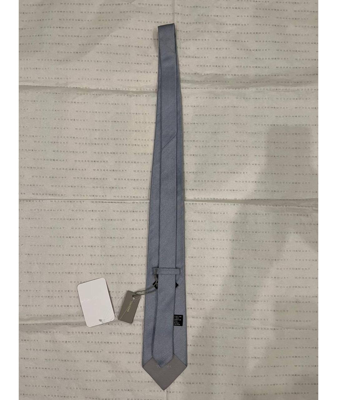 TOM FORD Голубой шелковый галстук, фото 8