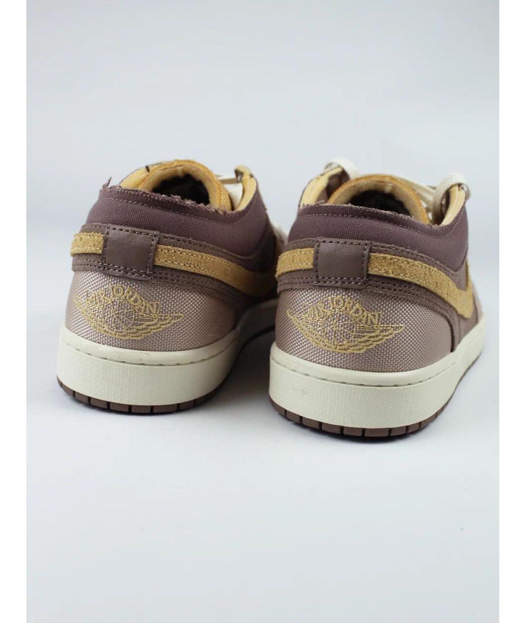 NIKE Бежевые замшевые низкие кроссовки / кеды, фото 4