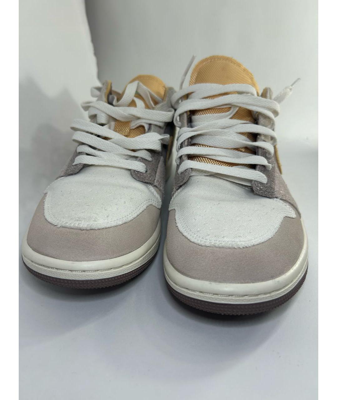 NIKE Бежевые замшевые низкие кроссовки / кеды, фото 2