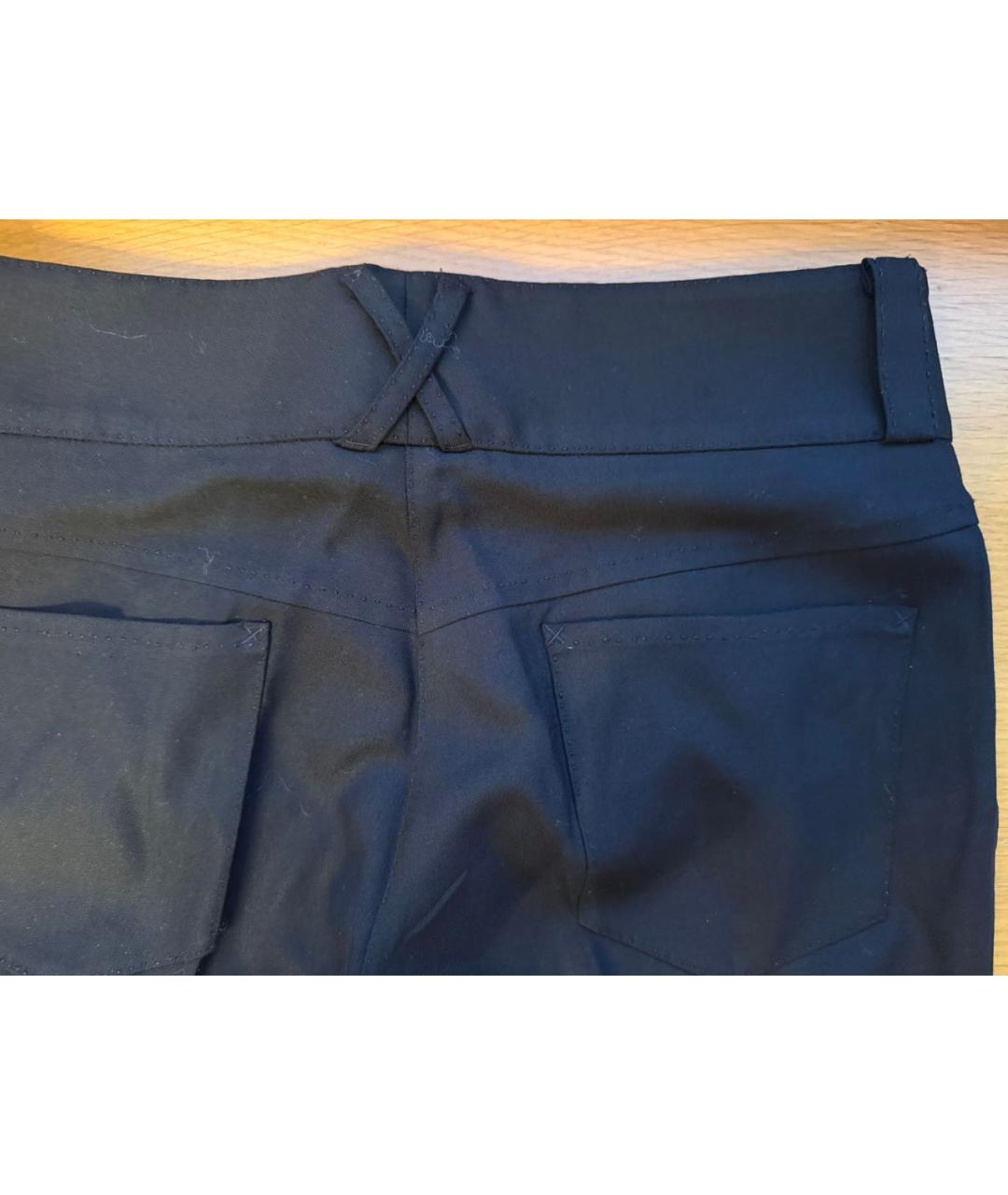 DOLCE&GABBANA Черные шерстяные прямые брюки, фото 5