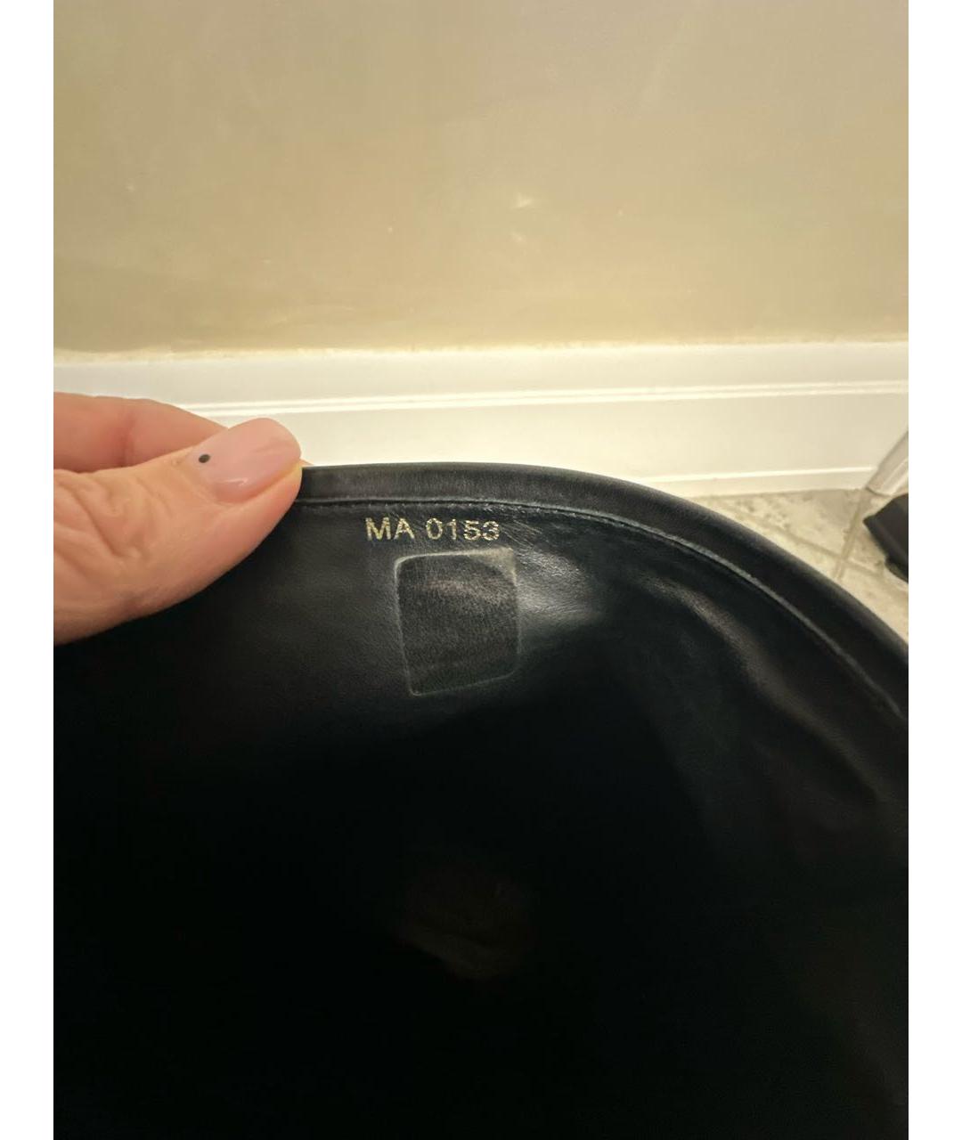 LOUIS VUITTON Черные кожаные сапоги, фото 6