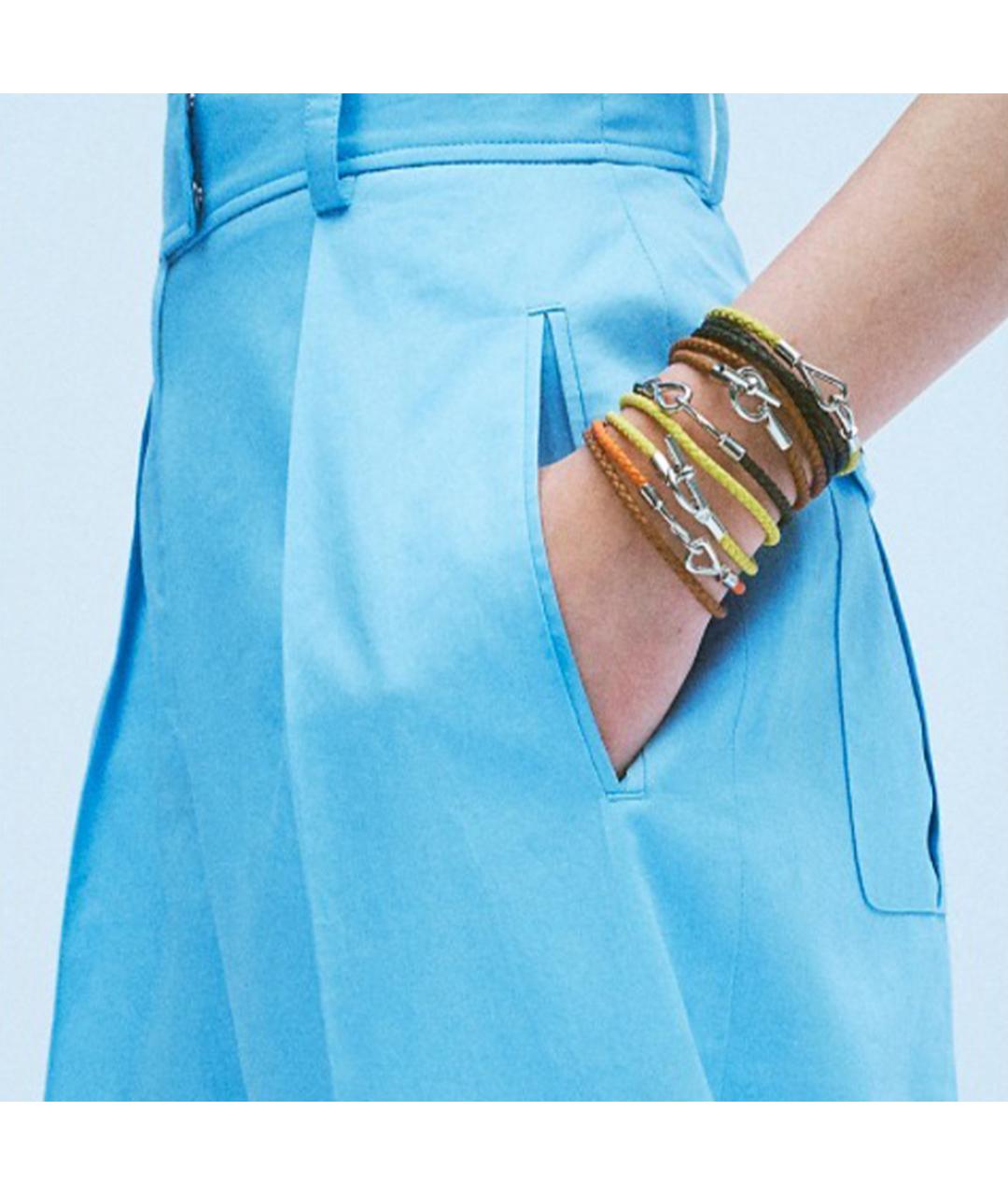 HERMES Коричневый кожаный браслет, фото 2