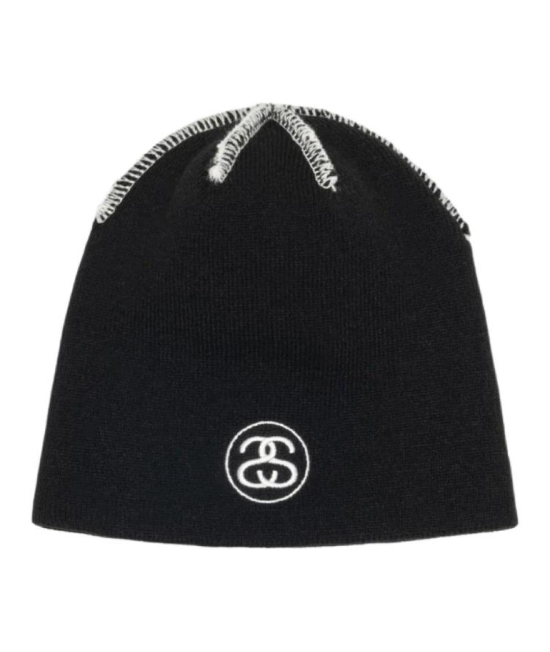 STUSSY Черная шапка, фото 1