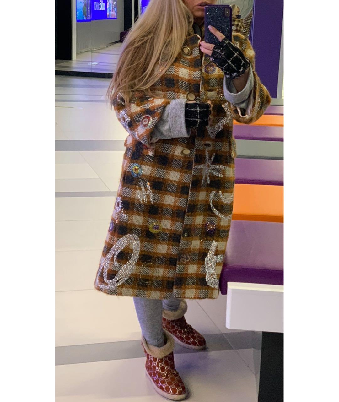 GUCCI Коричневые текстильные полусапоги, фото 8