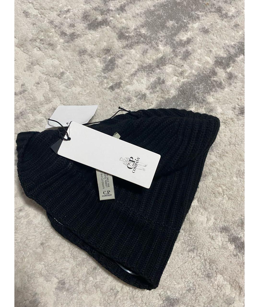 CP COMPANY Черная шерстяная шапка, фото 3