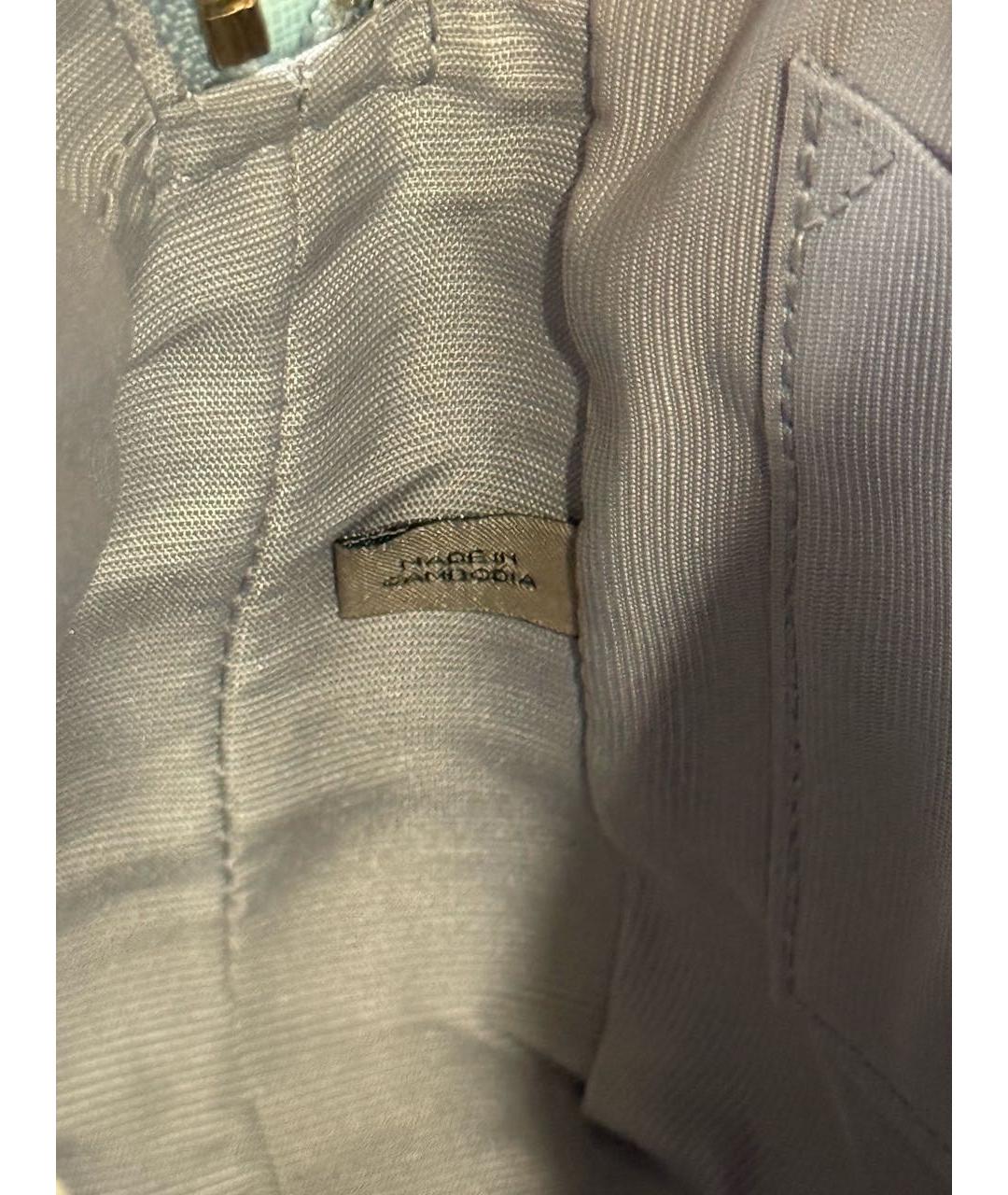 FURLA Голубая кожаная сумка через плечо, фото 7