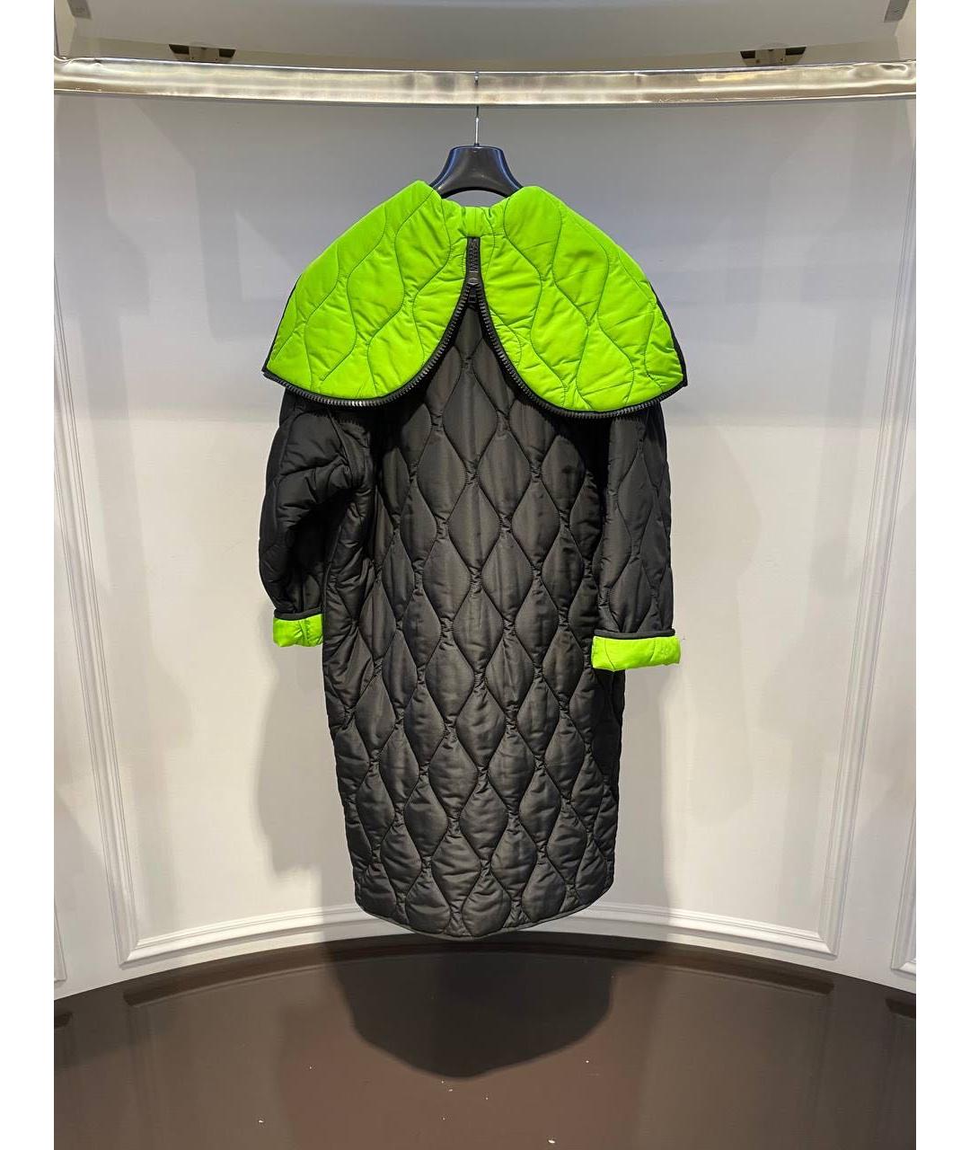 MSGM Черное пальто, фото 2