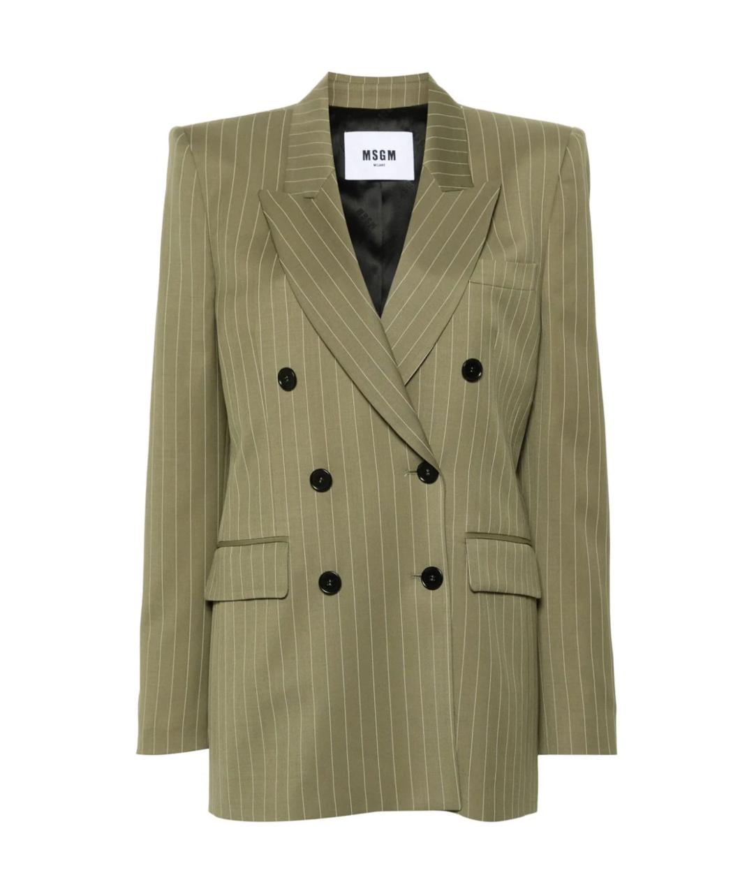 MSGM Хаки костюм с брюками, фото 1