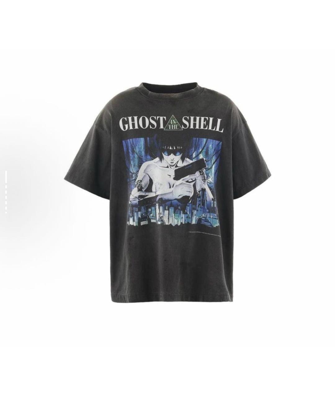 SAINT Mxxxxxx Антрацитовая хлопковая футболка, фото 7