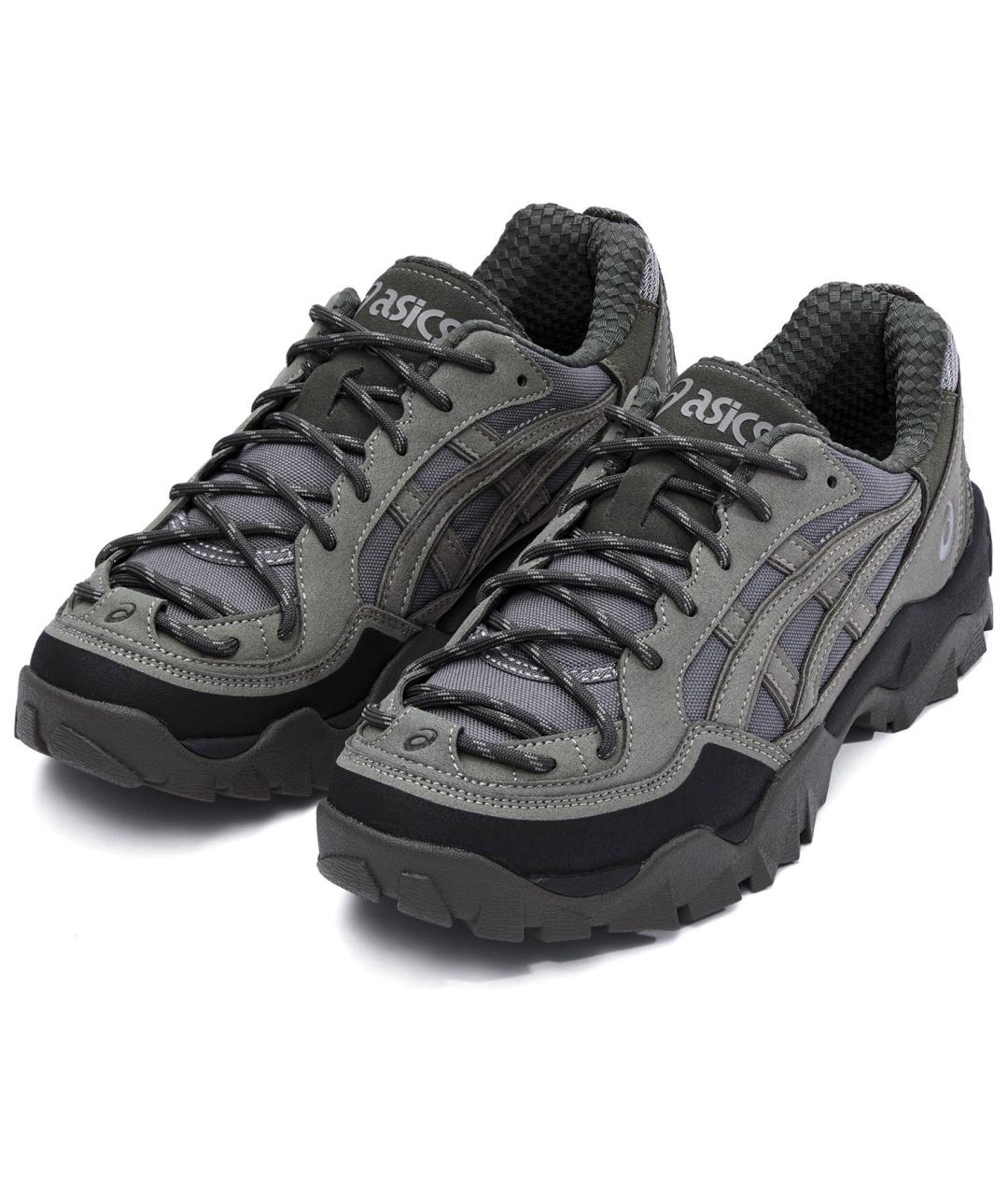 ASICS Серые текстильные кроссовки, фото 3