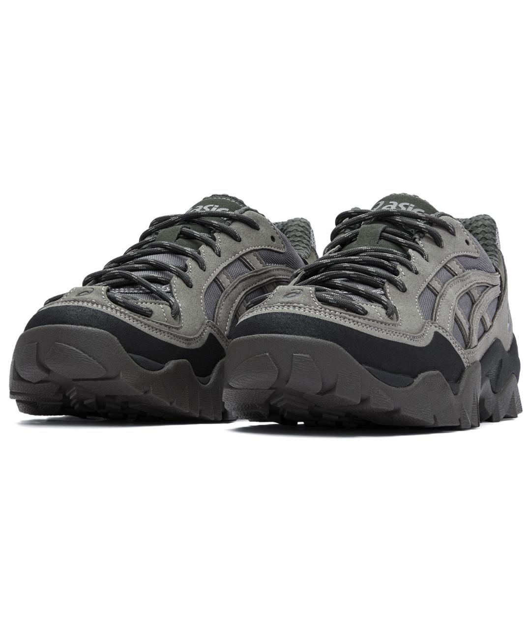 ASICS Серые текстильные кроссовки, фото 4