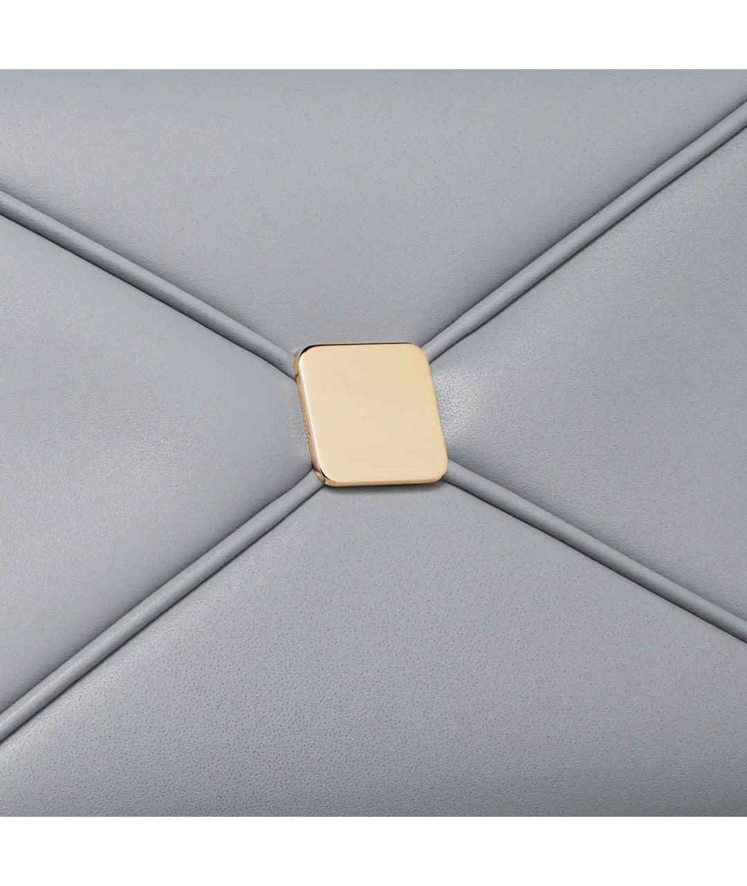 CHRISTIAN DIOR Серая кожаная сумка через плечо, фото 6