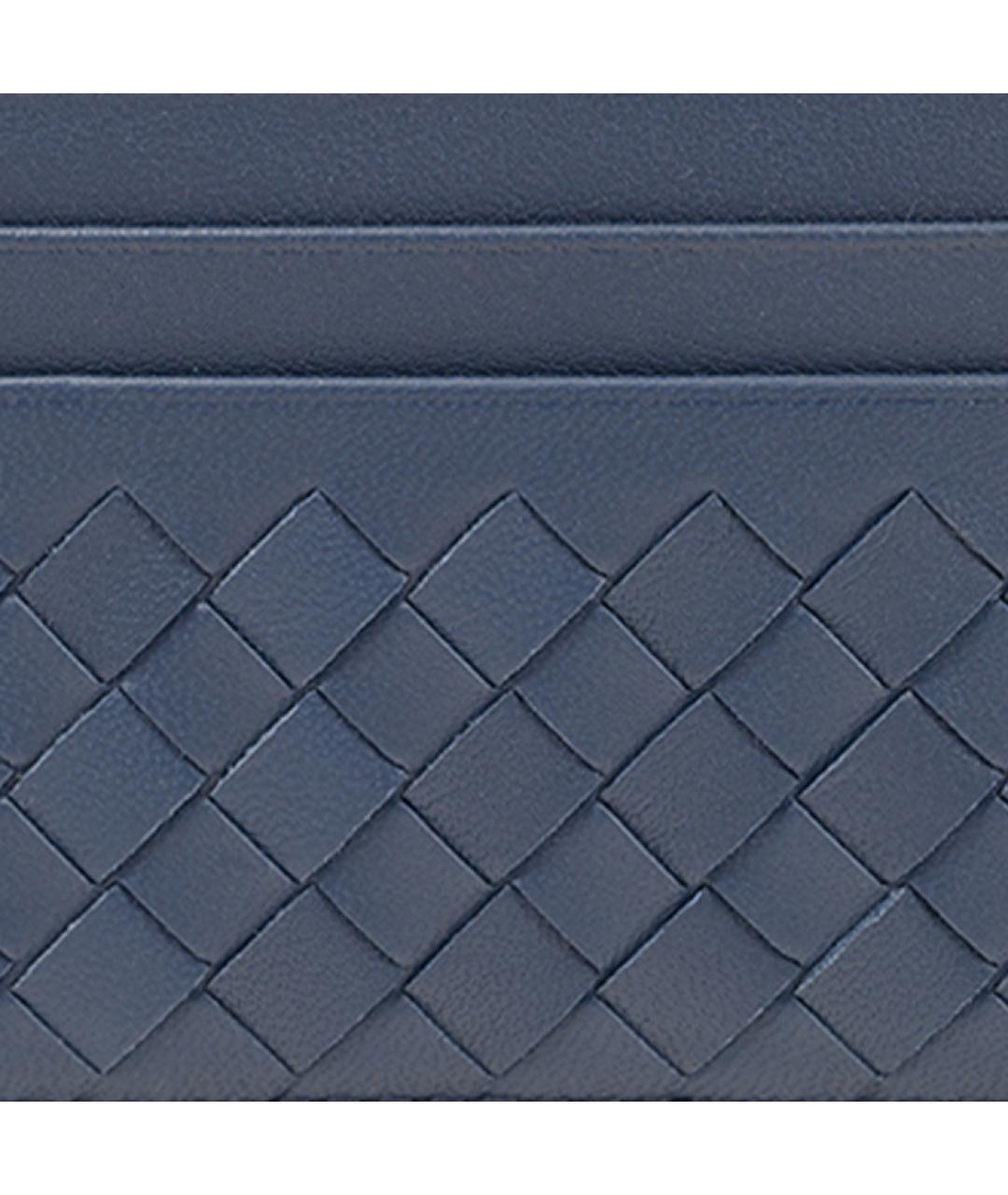 BOTTEGA VENETA Синий кожаный кардхолдер, фото 5
