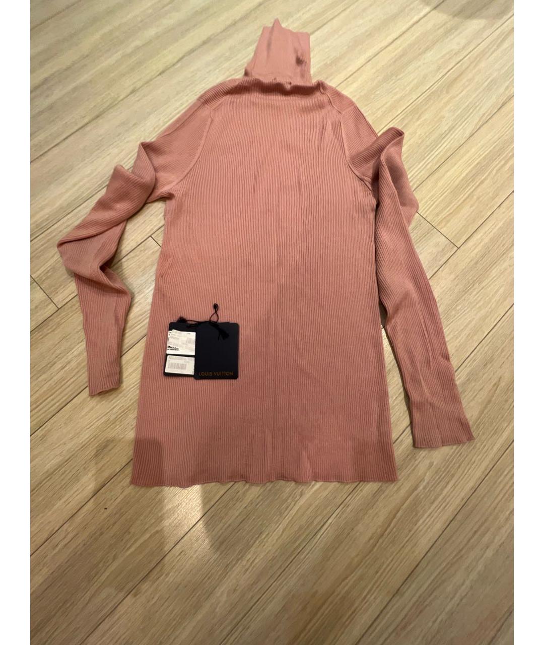 LOUIS VUITTON Розовая шерстяная водолазка, фото 2