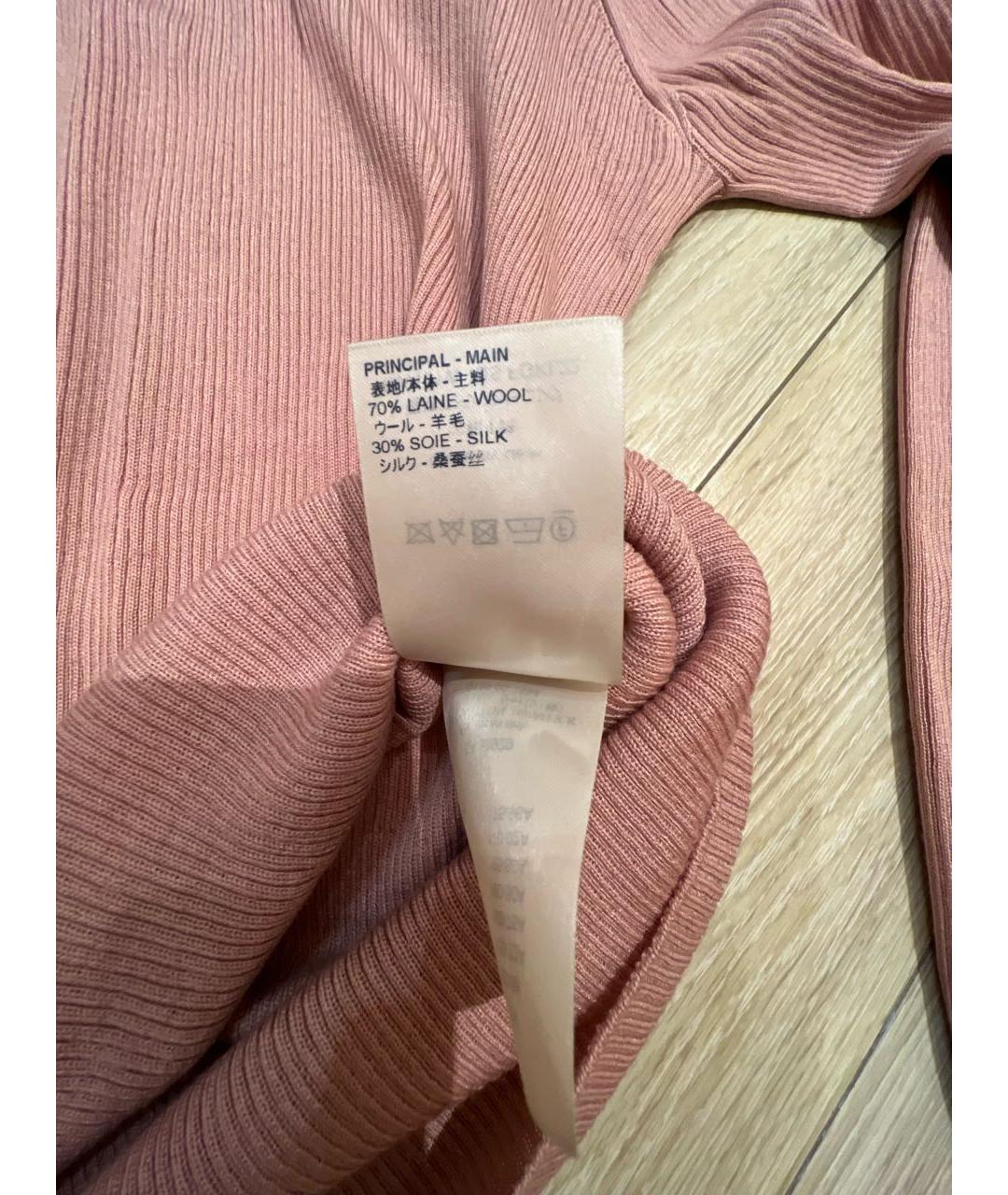 LOUIS VUITTON Розовая шерстяная водолазка, фото 4