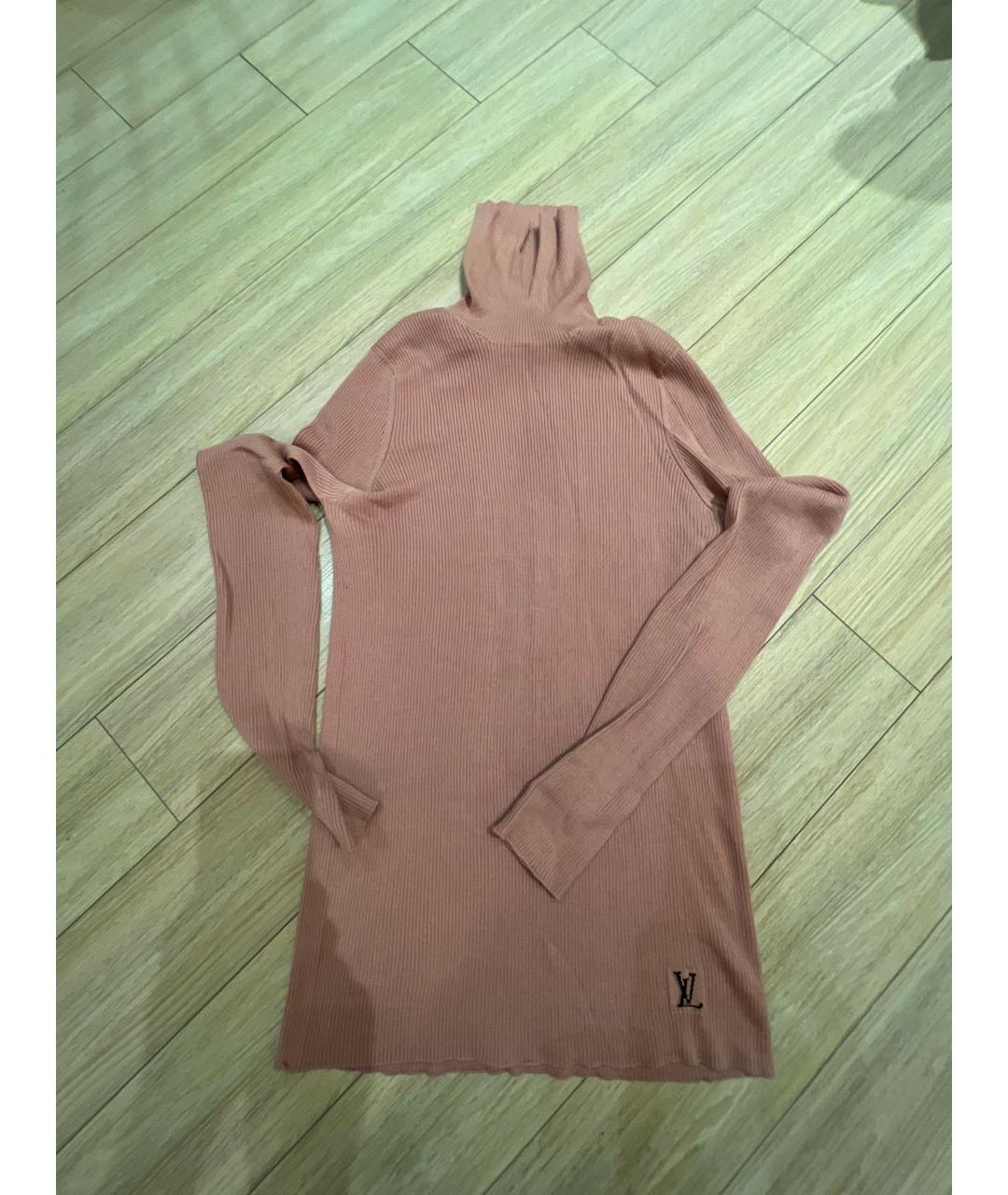 LOUIS VUITTON Розовая шерстяная водолазка, фото 5