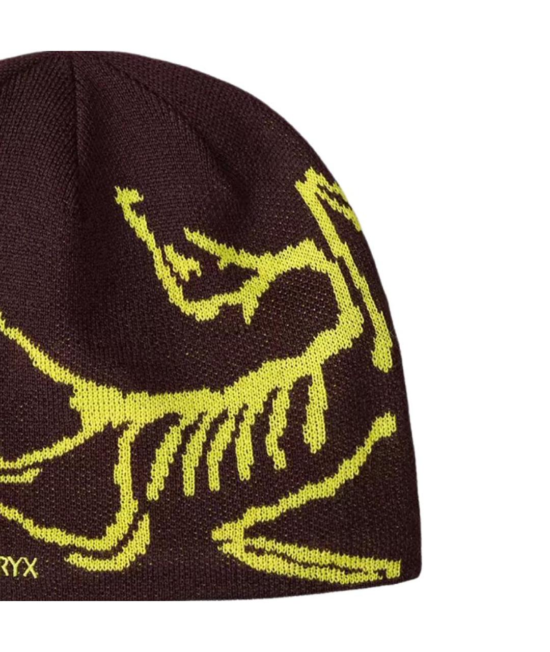 ARCTERYX Коричневая шерстяная шапка, фото 3