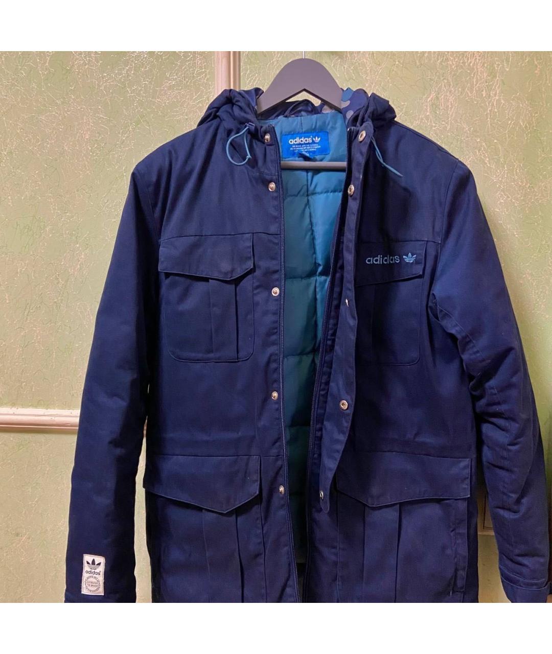 ADIDAS Синяя полиэстеровая парка, фото 7