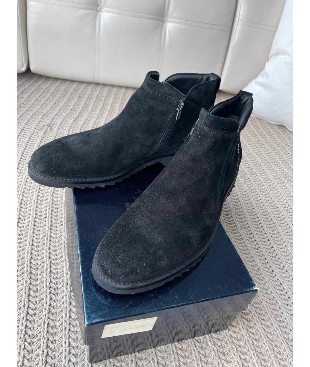 FABI Черные замшевые высокие ботинки, фото 2