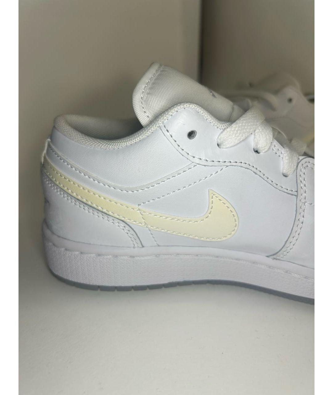 NIKE Белые кожаные кроссовки, фото 6