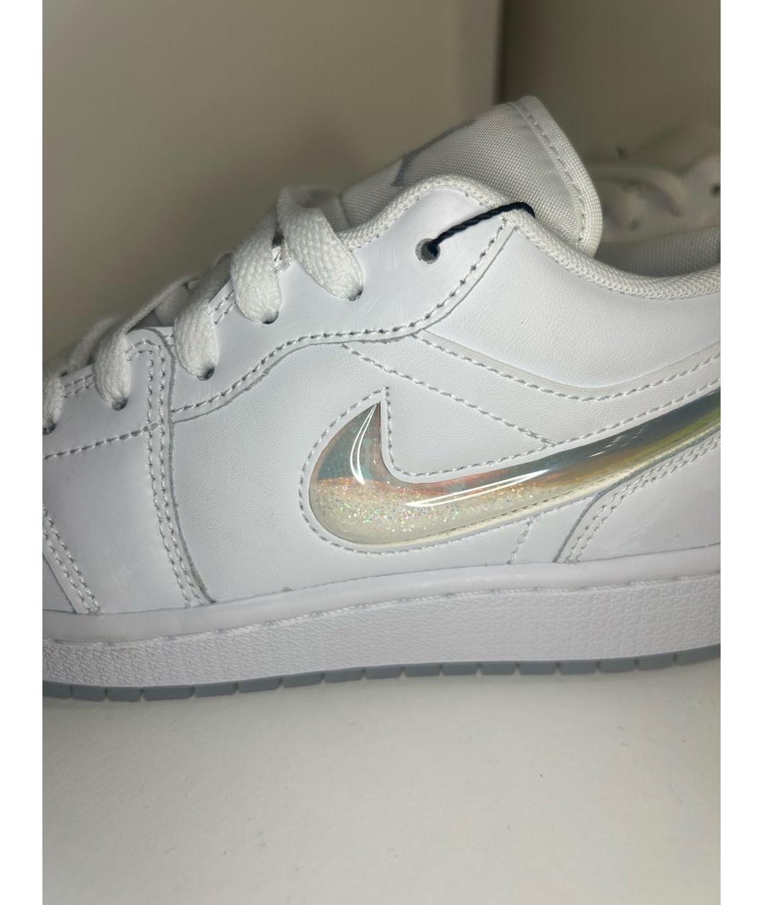 NIKE Белые кожаные кроссовки, фото 5