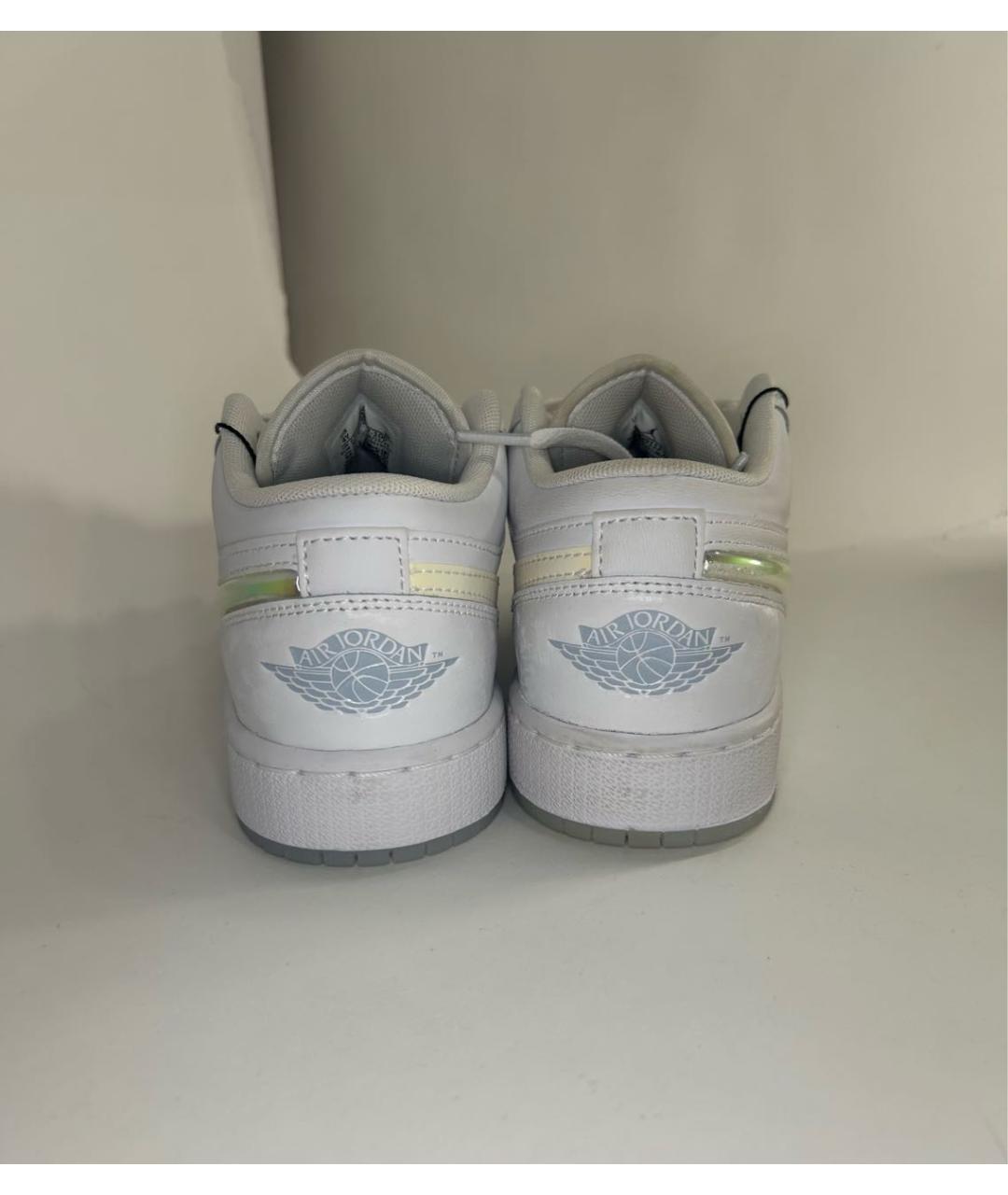 NIKE Белые кожаные кроссовки, фото 4