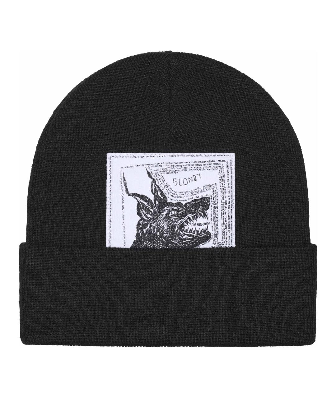 SUPREME Черная шерстяная шапка, фото 1