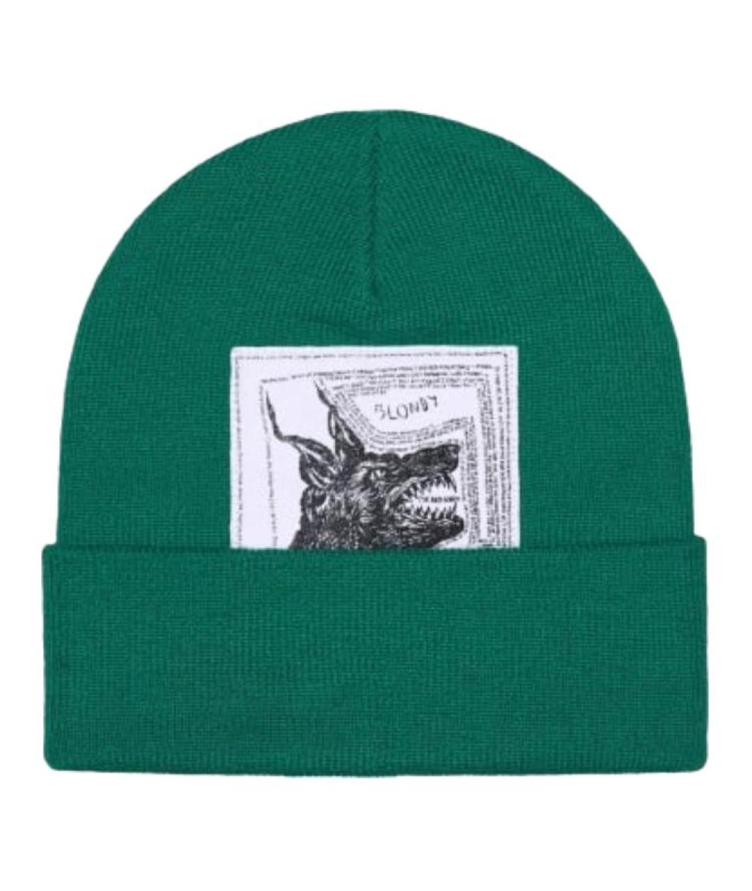 SUPREME Зеленая шерстяная шапка, фото 1