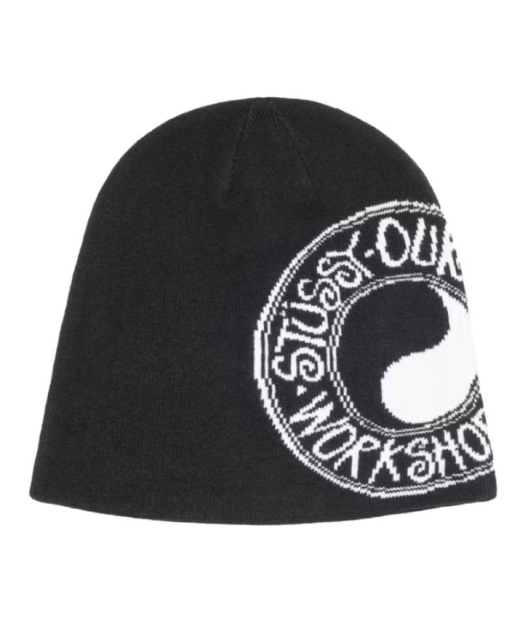 STUSSY Черная шапка, фото 1