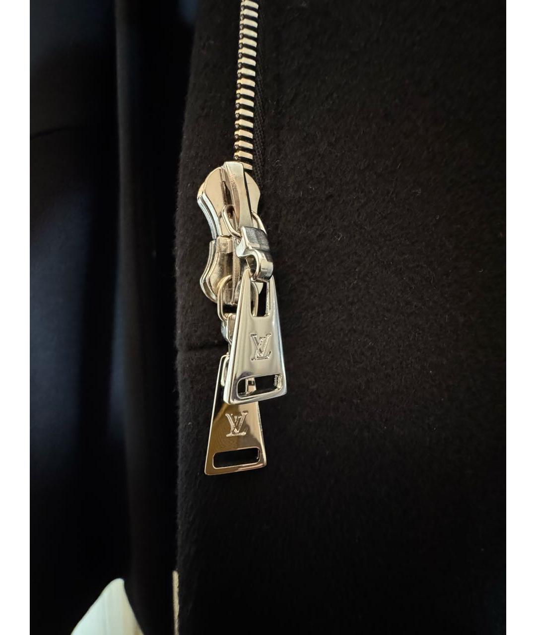 LOUIS VUITTON Черное шерстяное пальто, фото 4