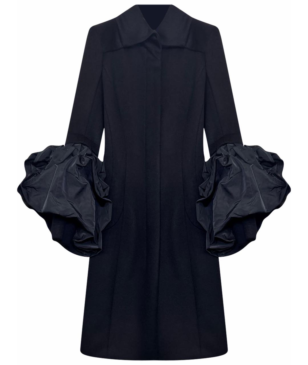 LOUIS VUITTON Черное шерстяное пальто, фото 1