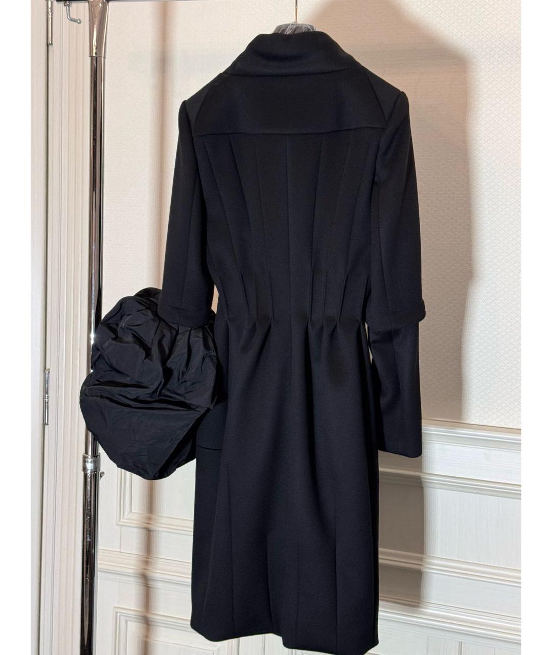 LOUIS VUITTON Черное шерстяное пальто, фото 7