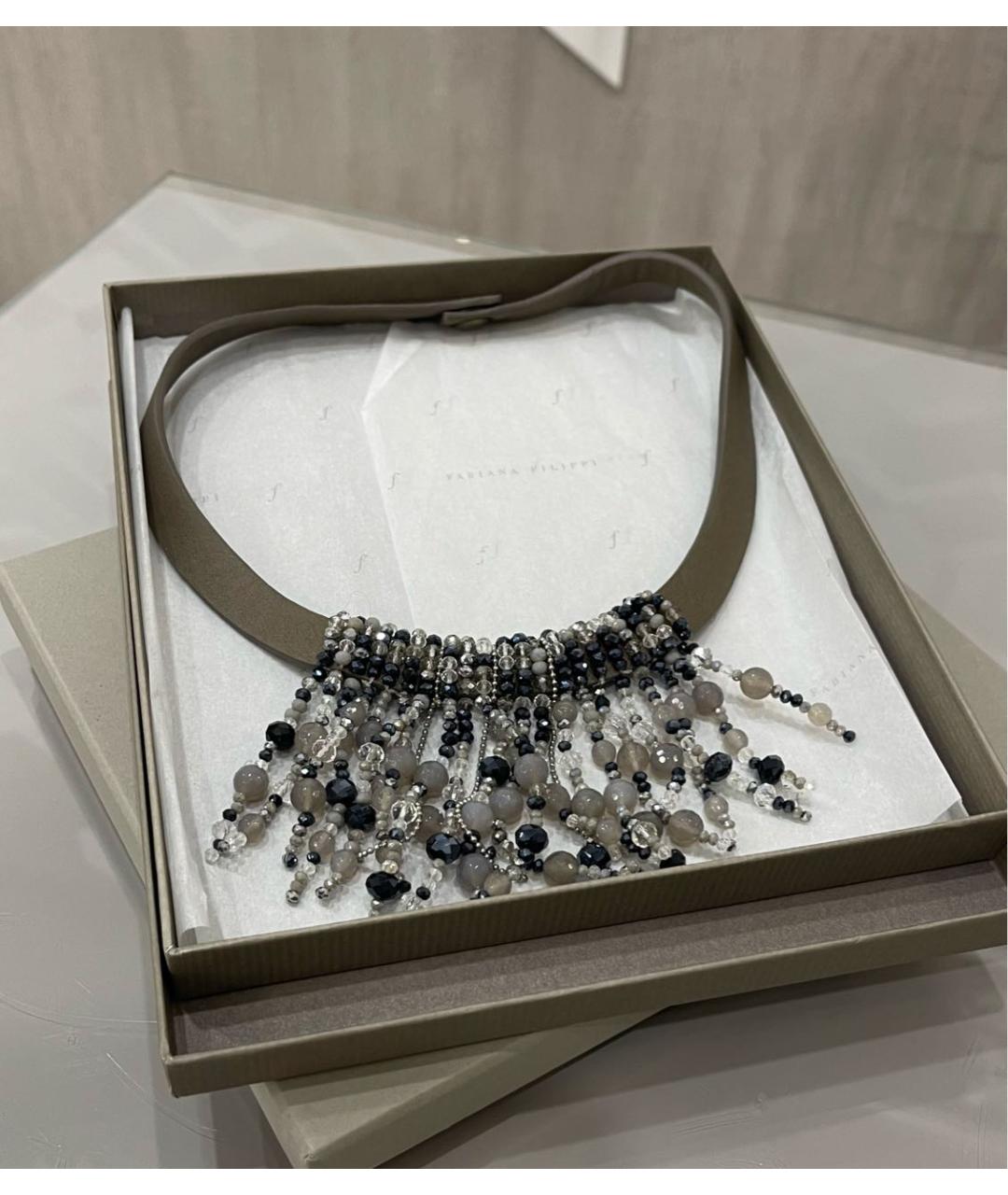FABIANA FILIPPI Антрацитовое колье, фото 3