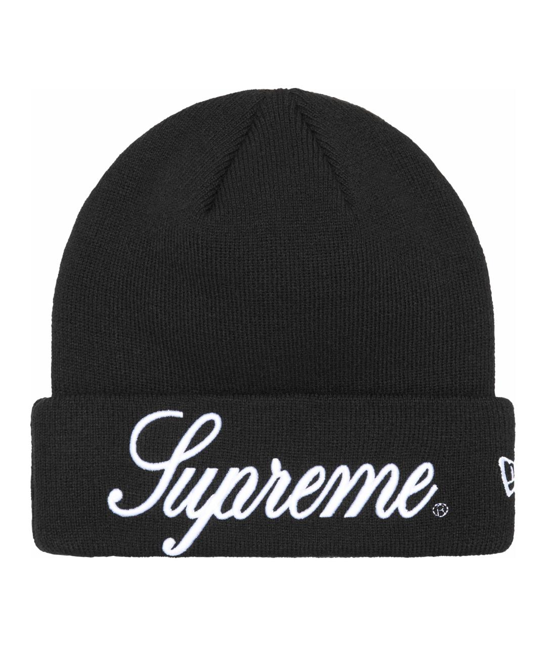 SUPREME Черная синтетическая шапка, фото 1
