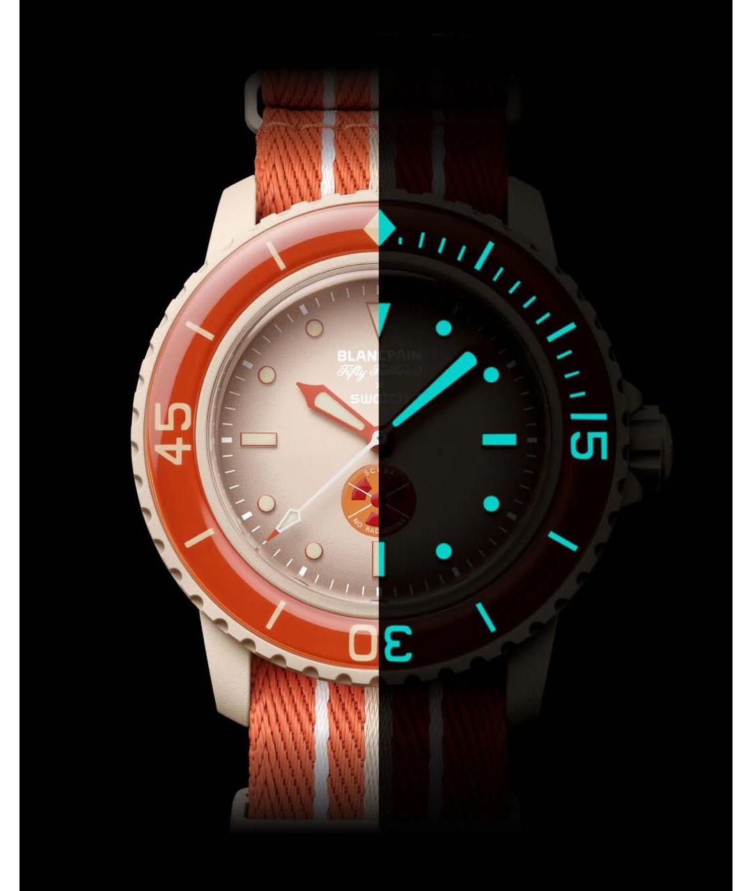 Swatch Оранжевое керамические часы, фото 7