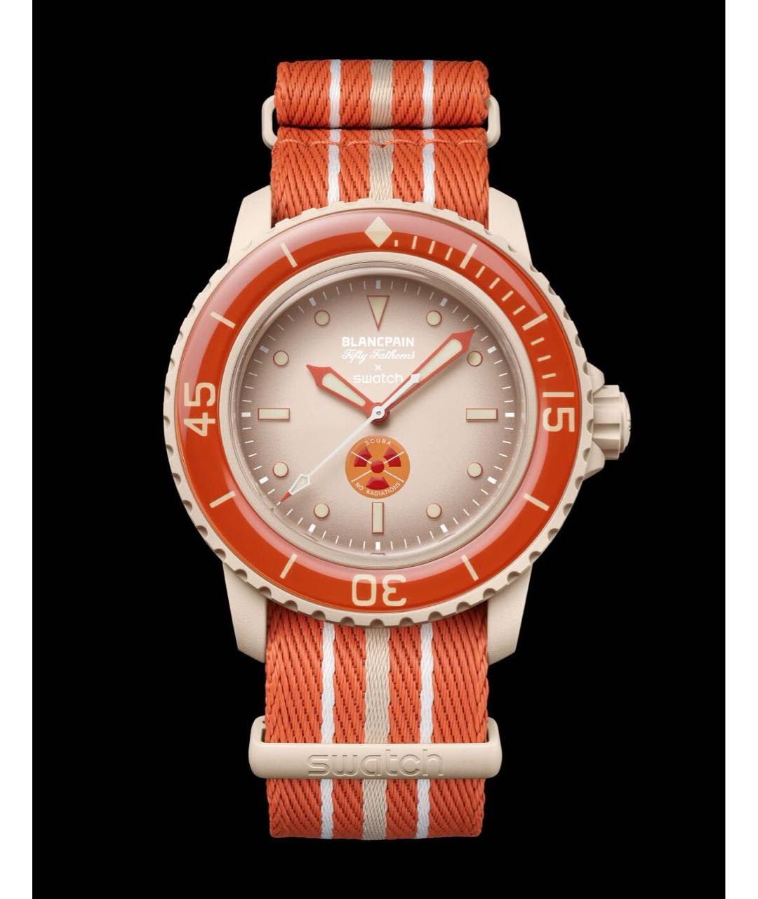 Swatch Оранжевое керамические часы, фото 9