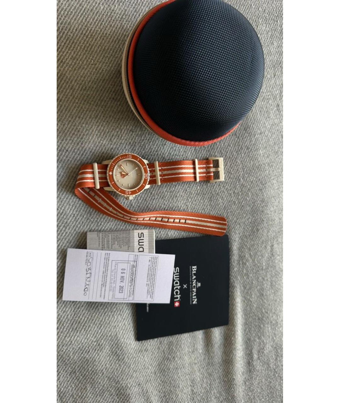 Swatch Оранжевое керамические часы, фото 2