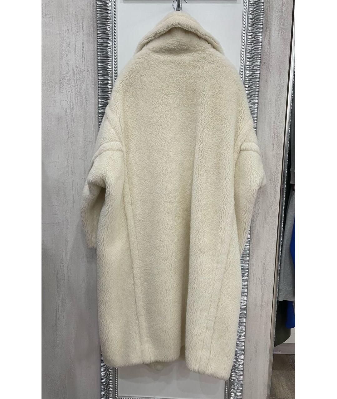 MAX MARA Белая шерстяная шуба, фото 2