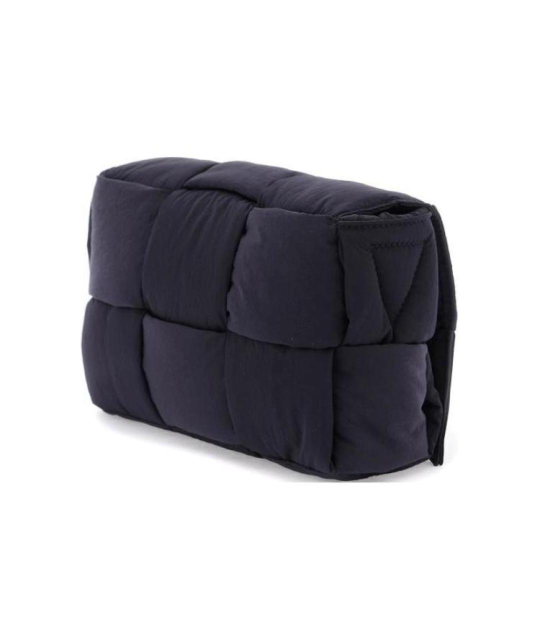 BOTTEGA VENETA Черная кожаная сумка на плечо, фото 2