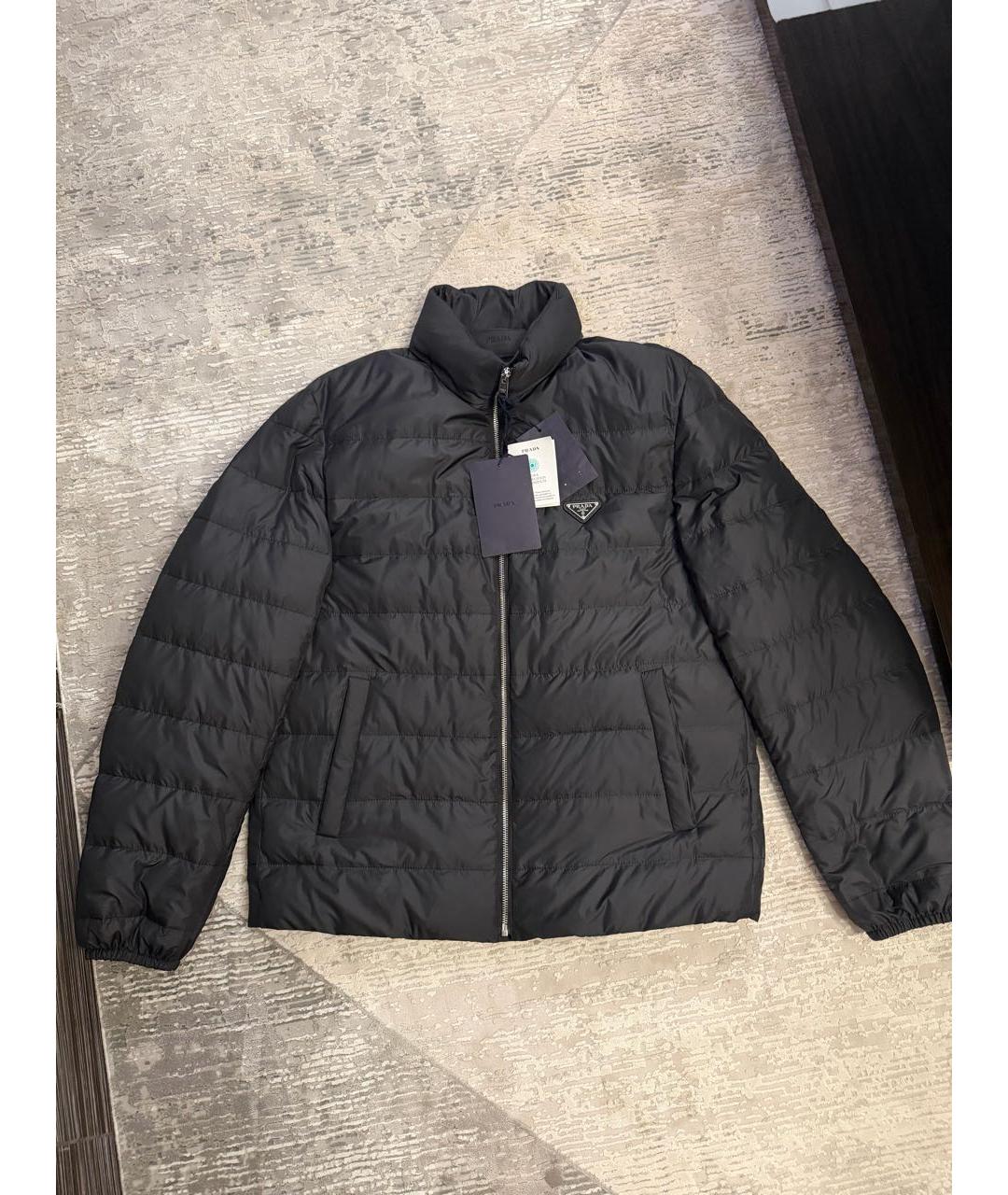 PRADA Черная полиэстеровая куртка, фото 2