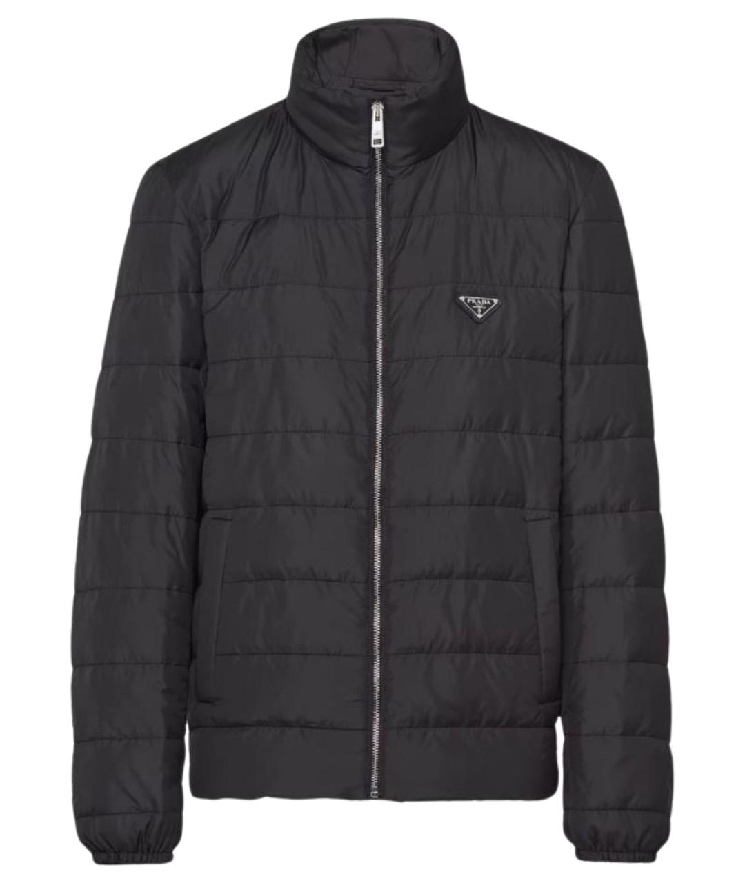 PRADA Черная полиэстеровая куртка, фото 1