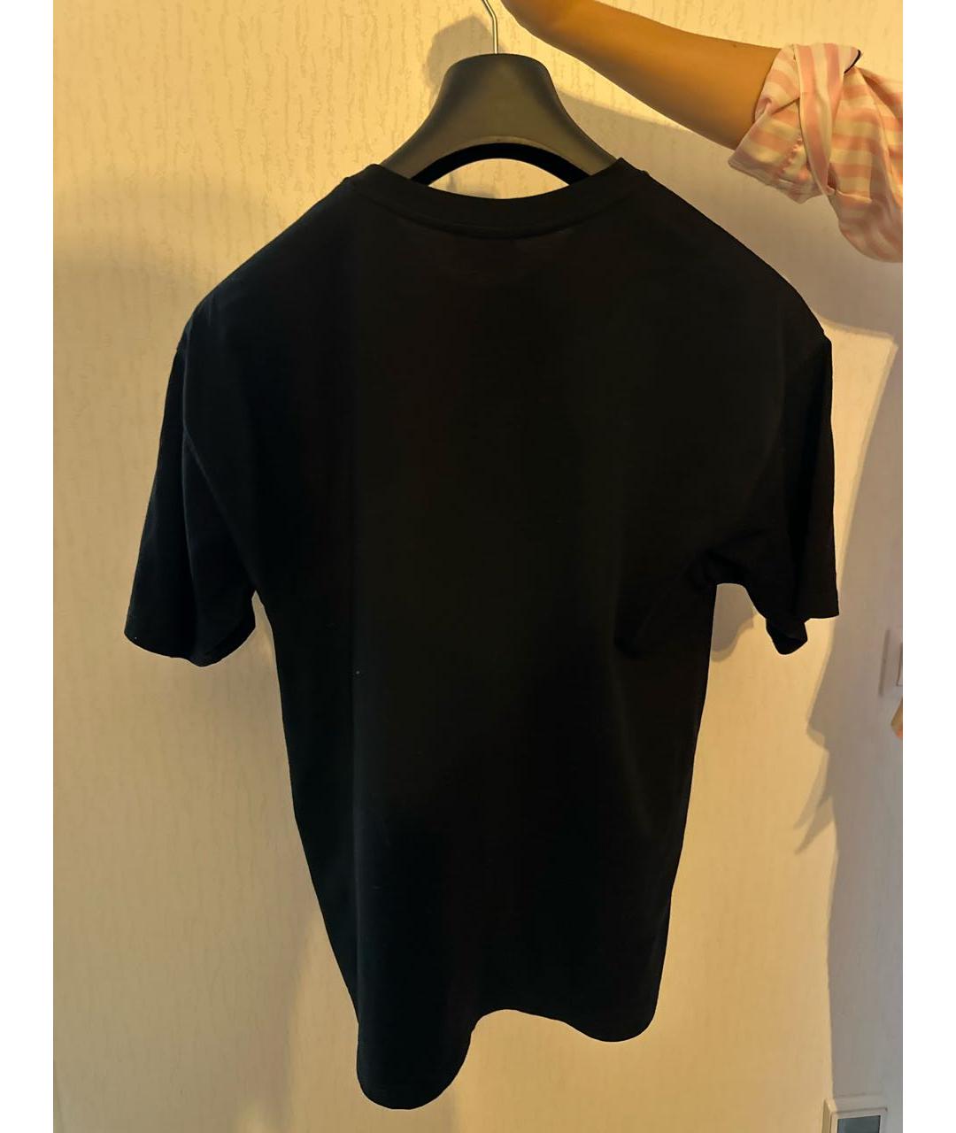 DIESEL Черная хлопковая футболка, фото 2