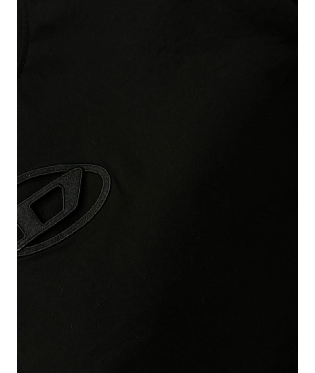 DIESEL Черная хлопковая футболка, фото 4