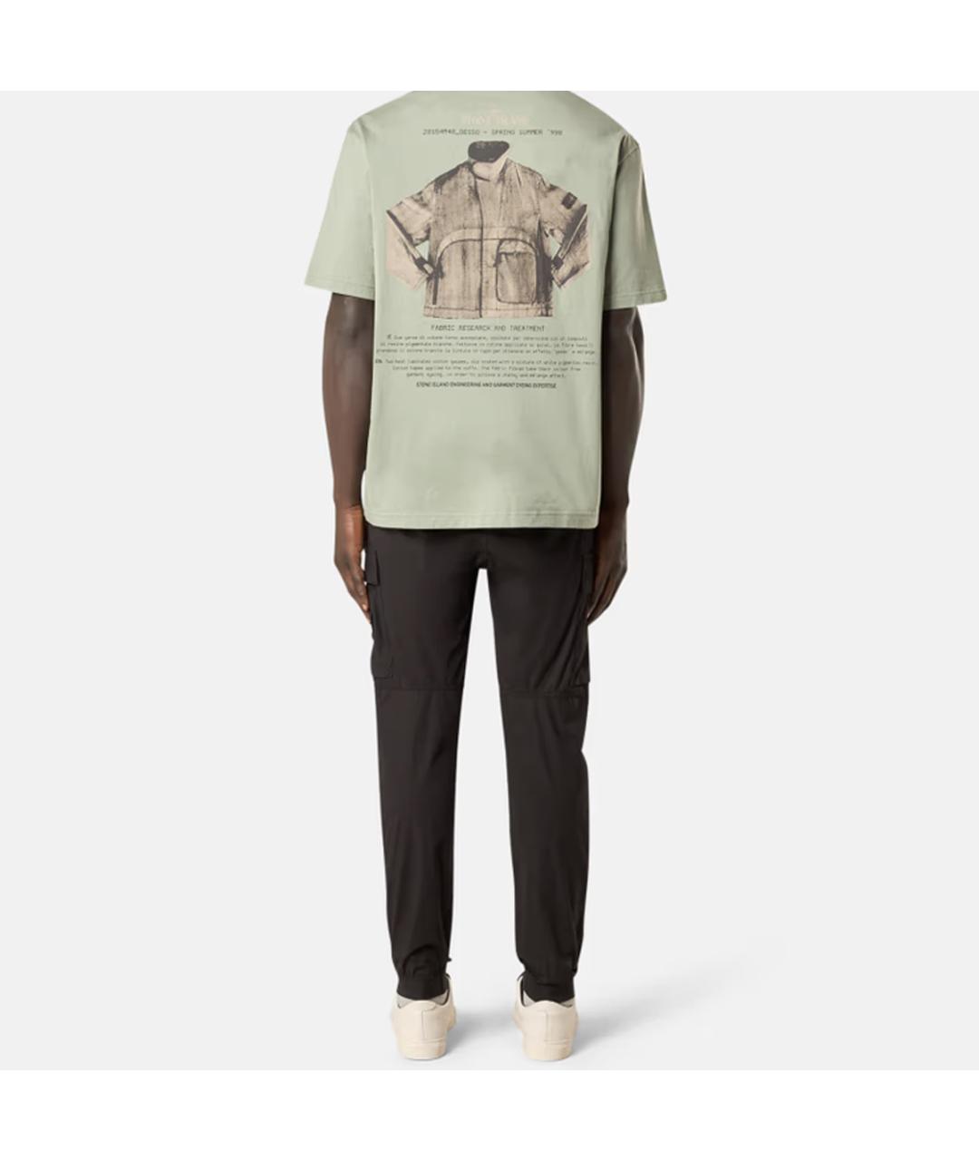 STONE ISLAND Черные брюки чинос, фото 4