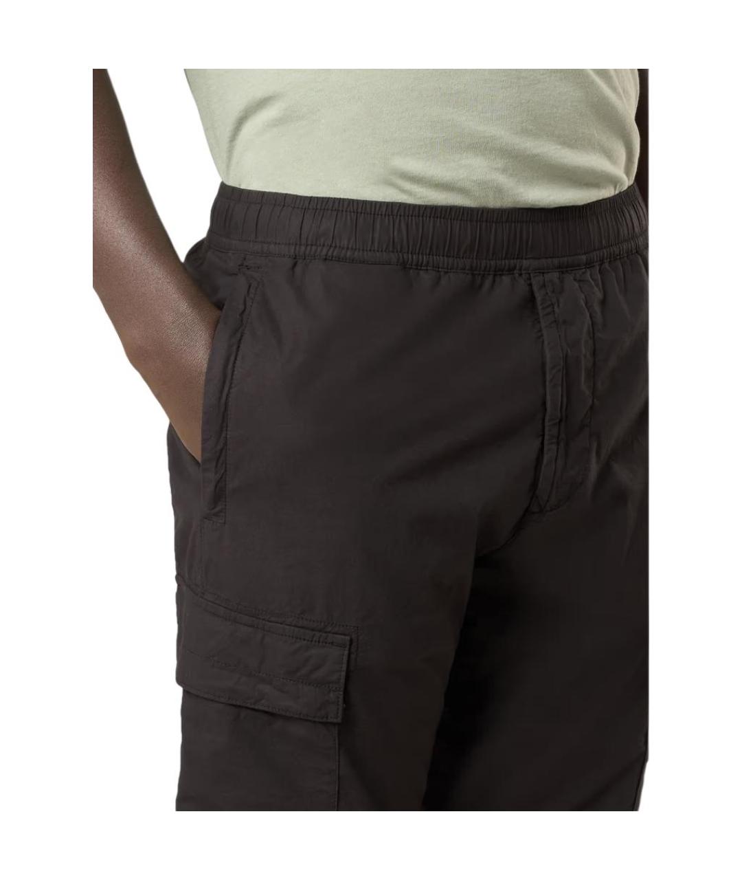 STONE ISLAND Черные брюки чинос, фото 5